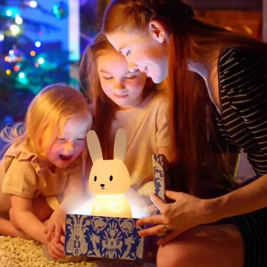 Copain Lapin _ Copet _ Compagnon _ Veilleuse _ mignonne _ tactile