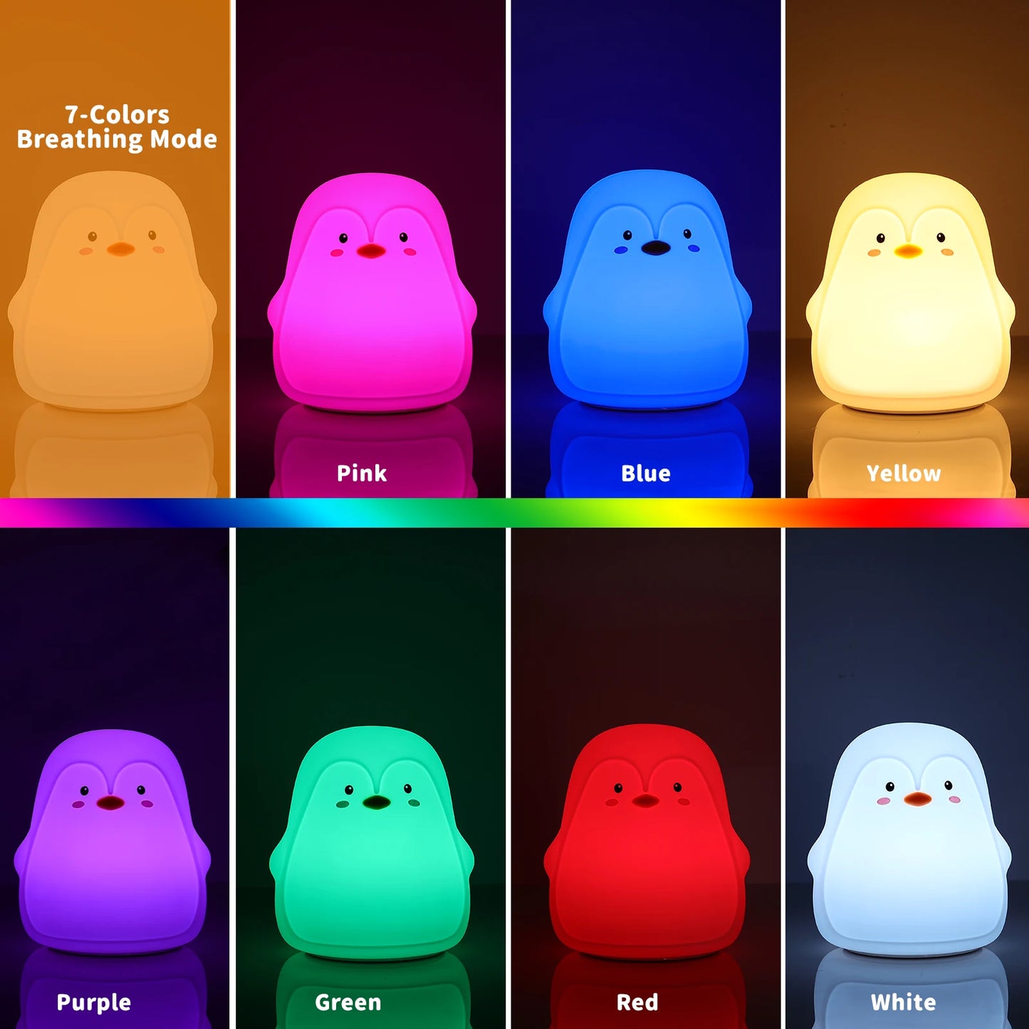 Copaingouin _ Copet _ Compagnon _ Veilleuse _ mignonne _ tactile