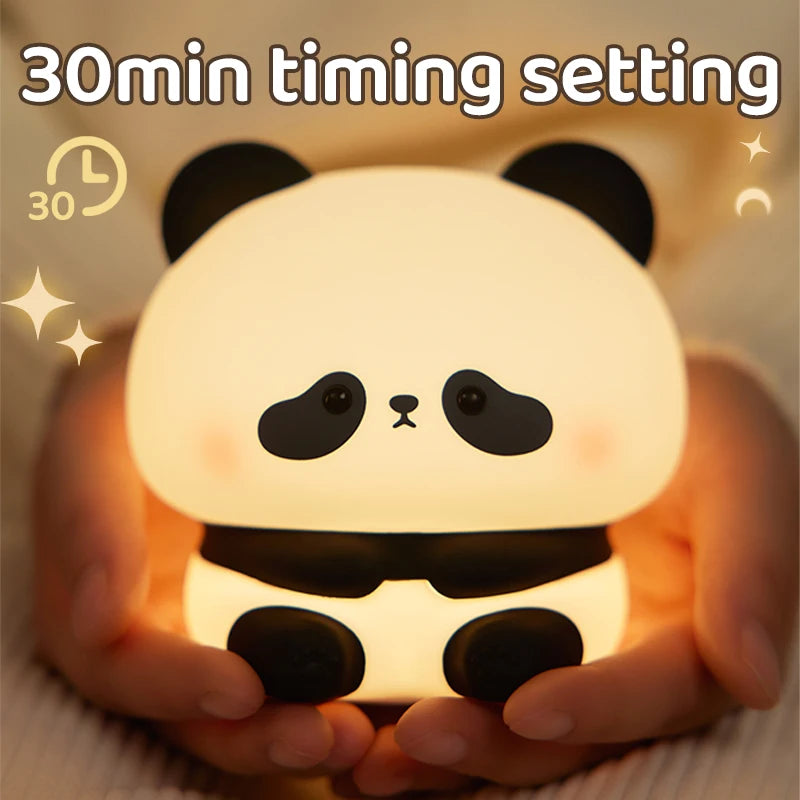 Copain Panda _ Copet _ Compagnon _ Veilleuse _ mignonne _ tactile