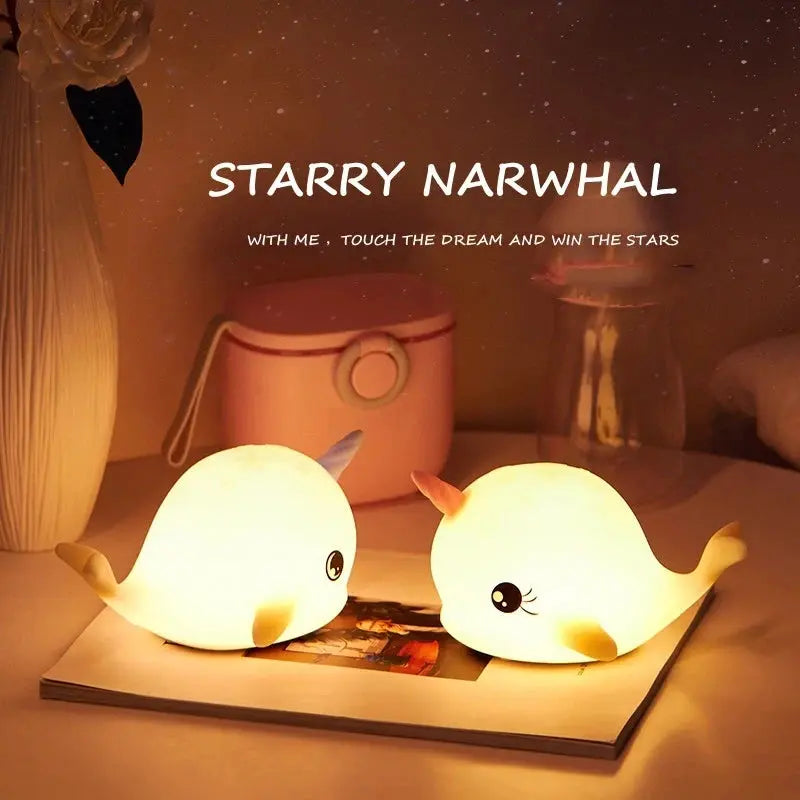 Copain Narval _ Copet _ Compagnon _ Veilleuse _ mignonne _ tactile