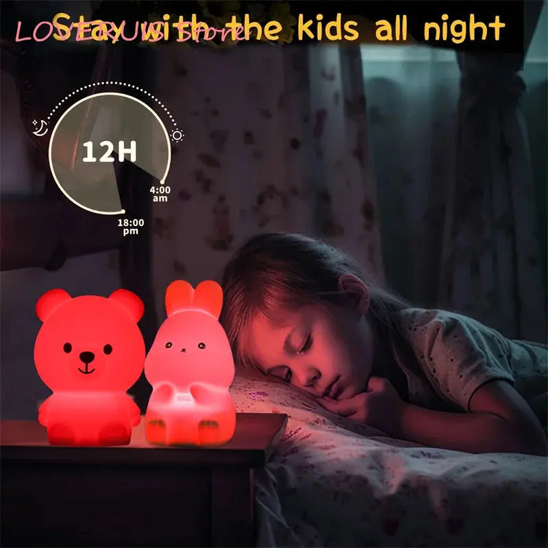 Copain Bunny _ Copet _ Compagnon _ Veilleuse _ mignonne _ tactile