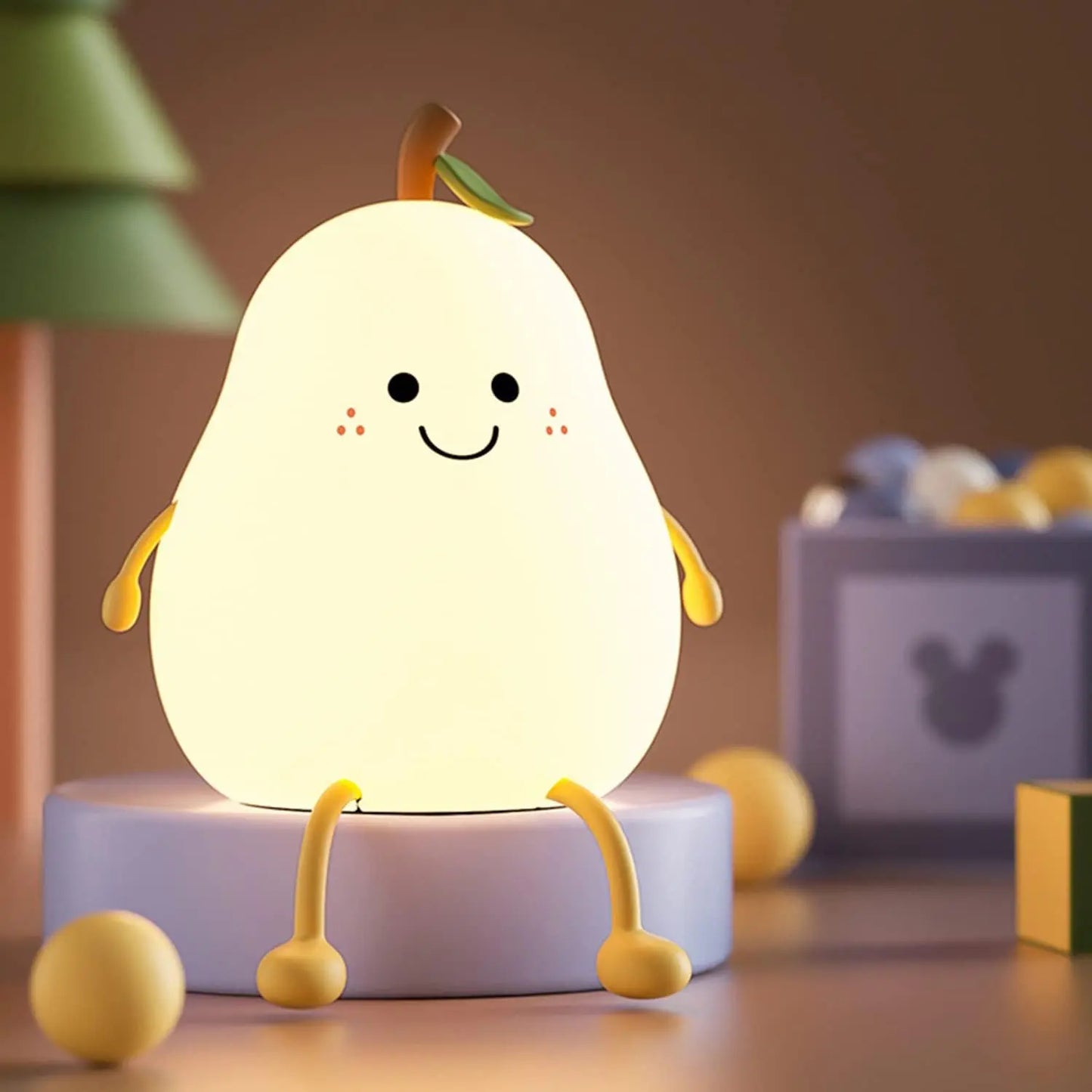 Copain Poire _ Copet _ Compagnon _ Veilleuse _ mignonne _ tactile