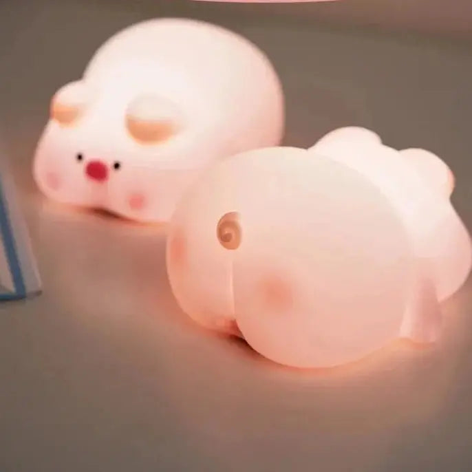 Copain Cochon _ Copet _ Compagnon _ Veilleuse _ mignonne _ tactile