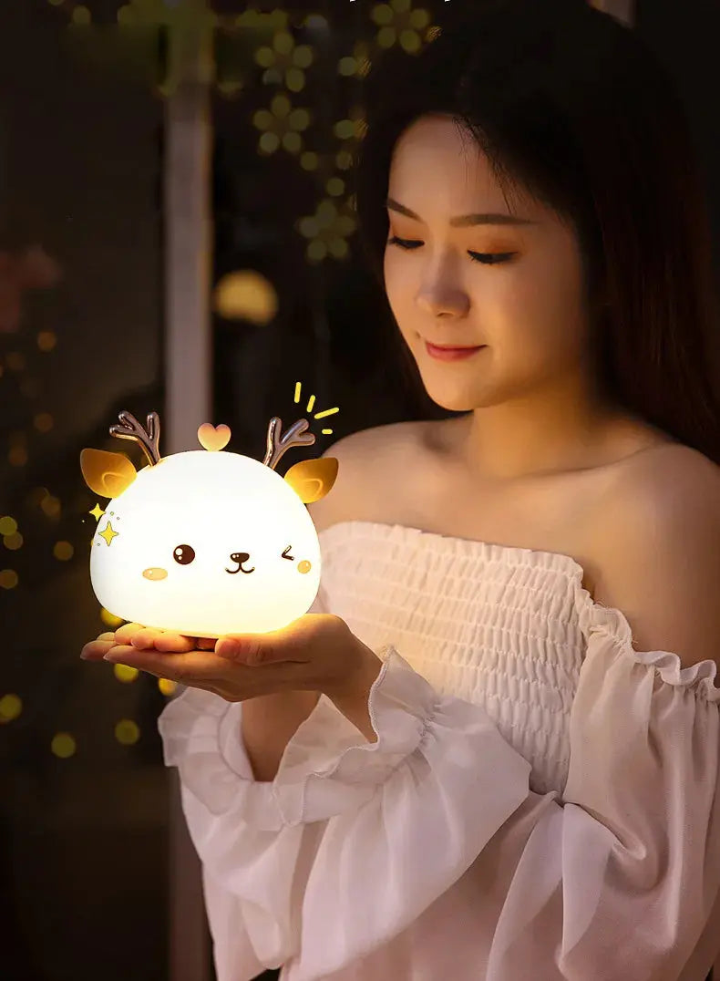 Copain Cerf _ Copet _ Compagnon _ Veilleuse _ mignonne _ tactile