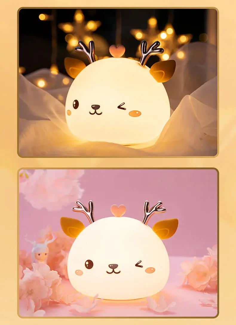 Copain Cerf _ Copet _ Compagnon _ Veilleuse _ mignonne _ tactile