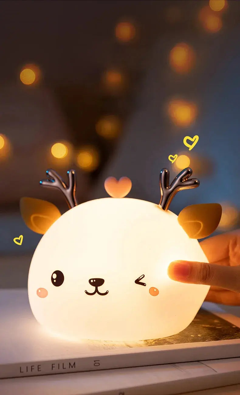 Copain Cerf _ Copet _ Compagnon _ Veilleuse _ mignonne _ tactile