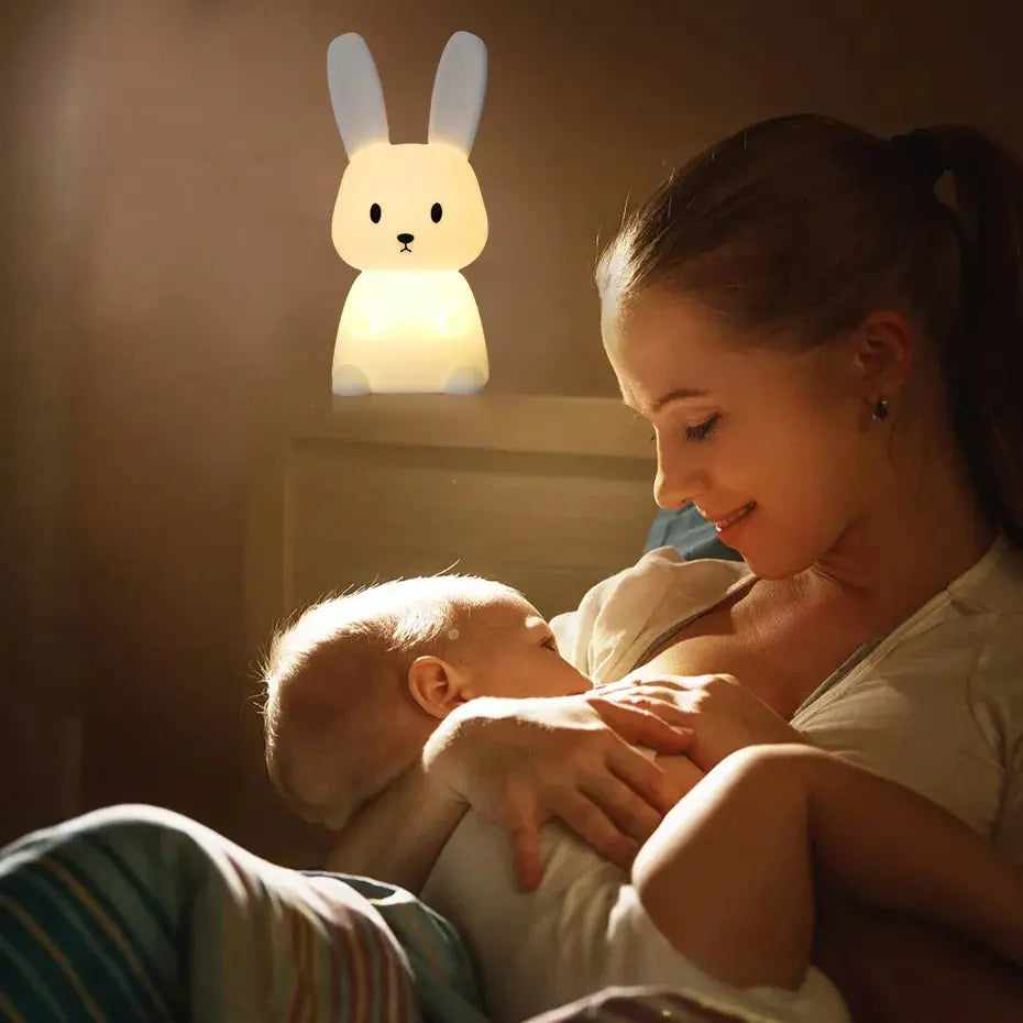 Copain Lapin _ Copet _ Compagnon _ Veilleuse _ mignonne _ tactile