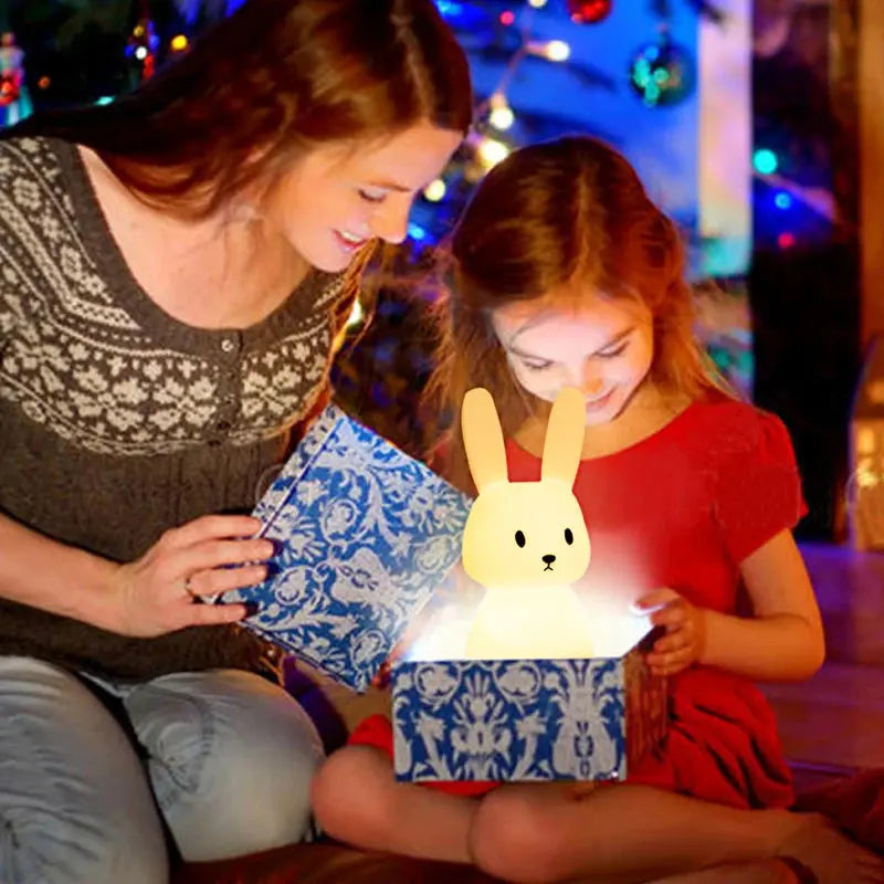 Copain Lapin _ Copet _ Compagnon _ Veilleuse _ mignonne _ tactile