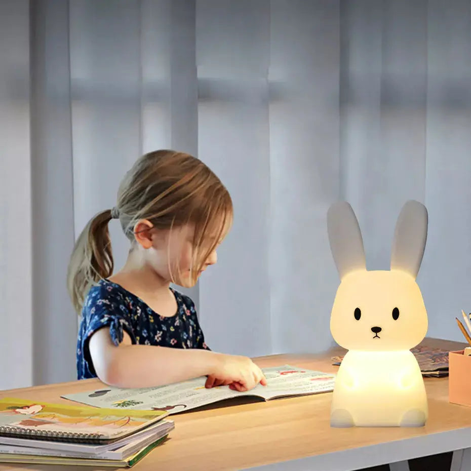 Copain Lapin _ Copet _ Compagnon _ Veilleuse _ mignonne _ tactile