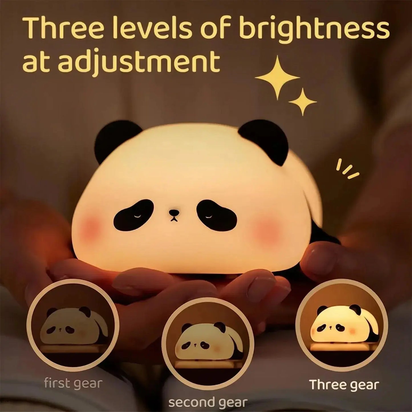 Copain Panda _ Copet _ Compagnon _ Veilleuse _ mignonne _ tactile