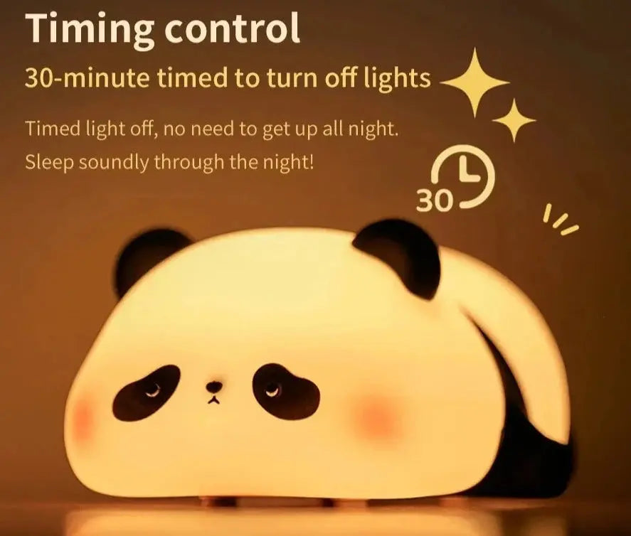 Copain Panda _ Copet _ Compagnon _ Veilleuse _ mignonne _ tactile