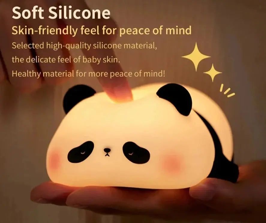 Copain Panda _ Copet _ Compagnon _ Veilleuse _ mignonne _ tactile
