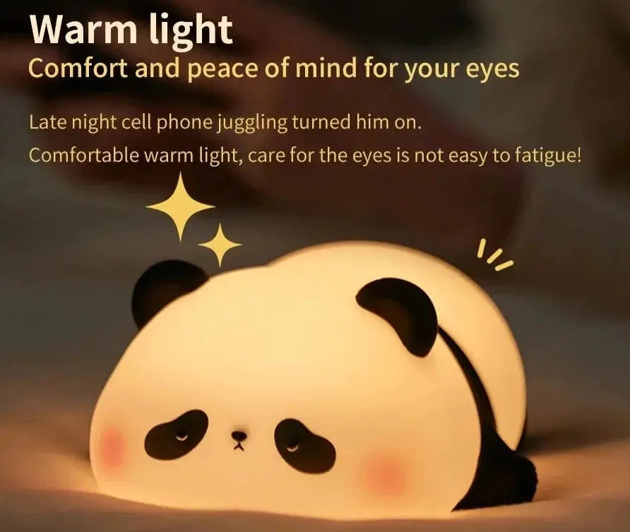 Copain Panda _ Copet _ Compagnon _ Veilleuse _ mignonne _ tactile