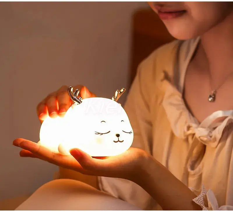 Copain Renne _ Copet _ Compagnon _ Veilleuse _ mignonne _ tactile