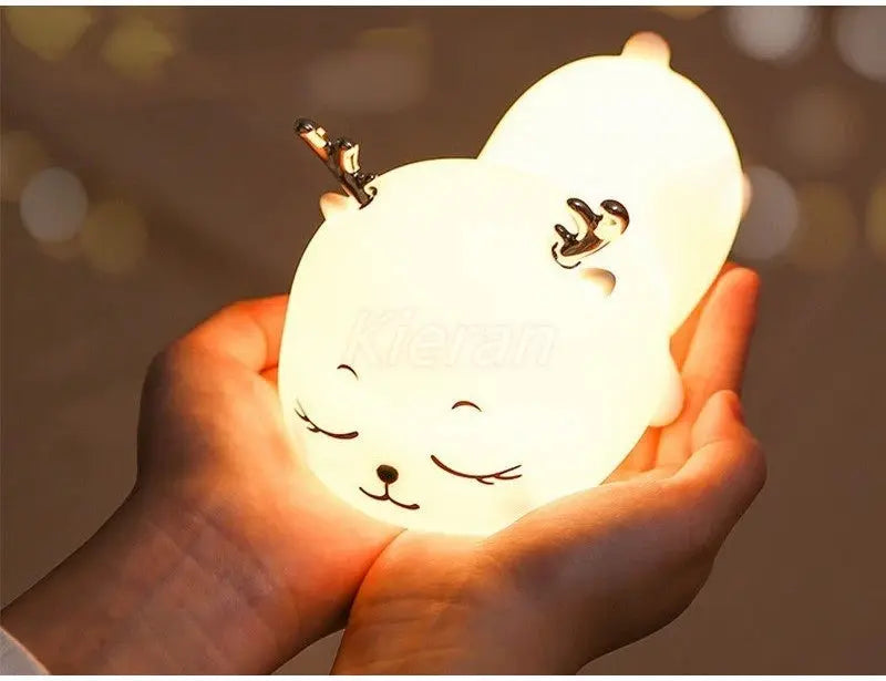 Copain Renne _ Copet _ Compagnon _ Veilleuse _ mignonne _ tactile