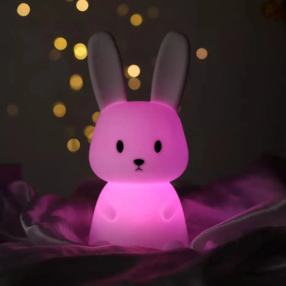 Copain Lapin _ Copet _  Compagnon _ Veilleuse _ mignonne _ tactile 