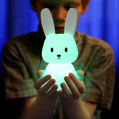 Copain Lapin _ Copet _  Compagnon _ Veilleuse _ mignonne _ tactile 